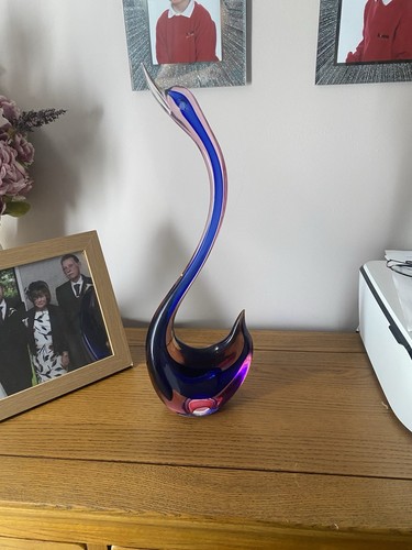 Vintage glass blown - blown, goose
