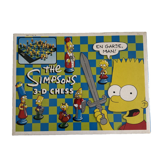 The simpsons chess set - the,