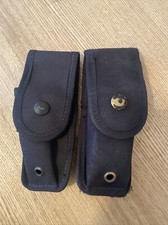 Ex Police 2 x Black Molle Pouches. Used. 1260.