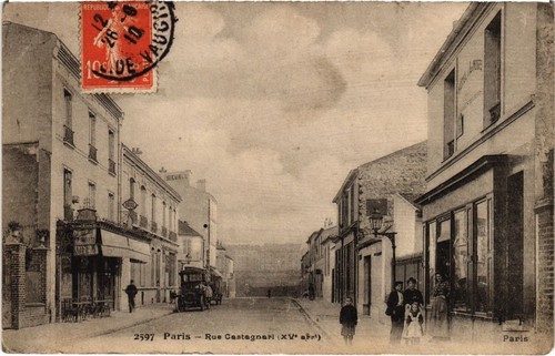 Old postcard paris - old, 15th