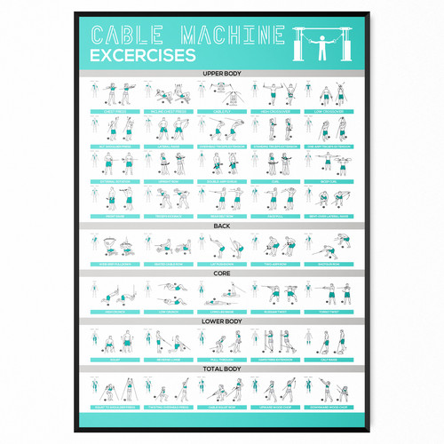 Gym workout posters exercises - gym,