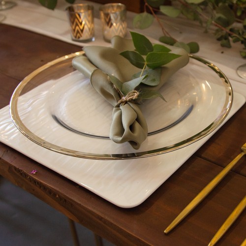 Glass charger plates inch - plates, 13