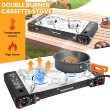 Portable Double 2 Burner Gas
