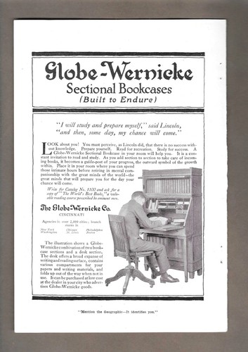 1916 globe wernicke - 1916, sectional