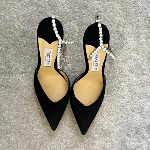 Jimmy choo black suede orsay - choo,