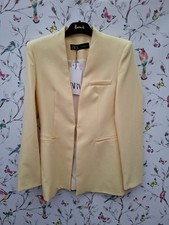 ZARA Yellow Slim Fit Blazer