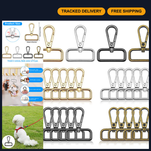 24pcs metal swivel snap - 24pcs, 1.25"