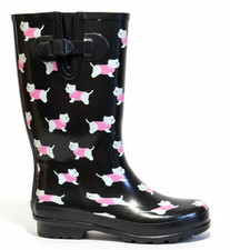 Womens Wellies Wide Fit Wellington Boots Dog Walking Garden Long Boots UK Size 7