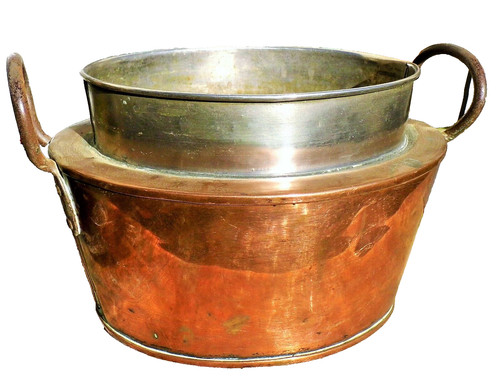 French antique copper kitchen - french,