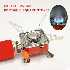 Outdoor mini quad stove camping gas stove folding cassette cooker picnic set