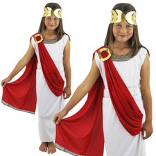 ROMAN GODDESS COSTUME GIRLS FANCY DRESS GREEK TOGA SCHOOL CURRICULUM BOOK WEEK