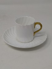 BISTO BISHOP STONIER  FLUTED   DESIGN COFFEE CUP & SAUCER (CABINET PIECE)