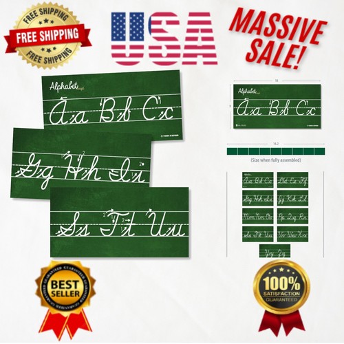 Cursive wall chart laminated - cursive,