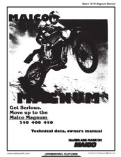Maico Magnum 250, 400, 450 technical data, owners manual