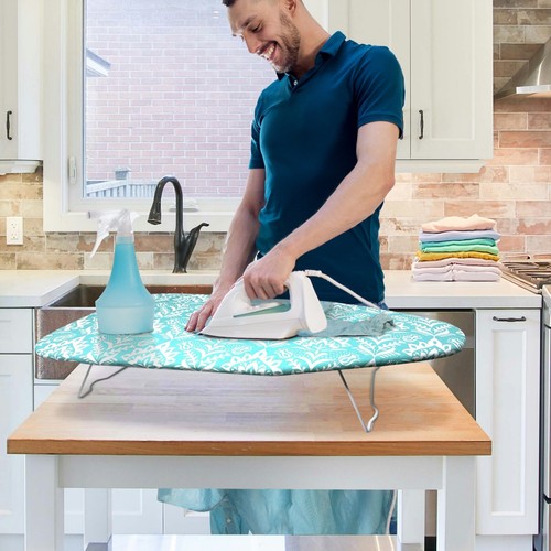 Mini tabletop ironing board - ironing,