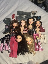 Bratz Doll Bundle pampered pupz charli head games with Clothing and Bags