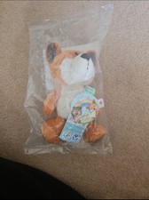 Orange fox toy. Soft stuffed