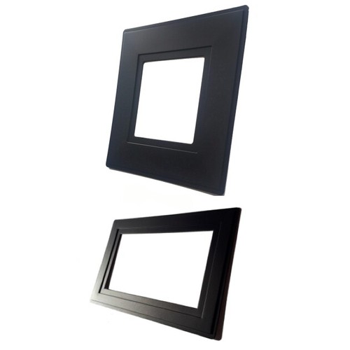 Black light switch surround - black,