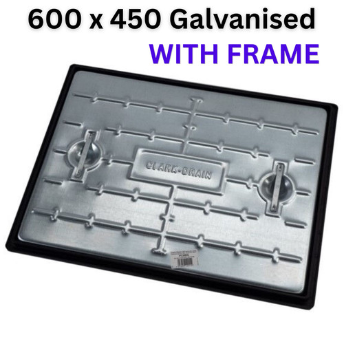 Manhole cover frame 600x450 - cover, &
