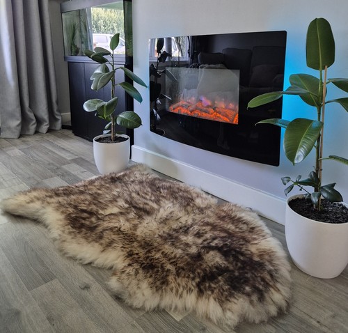 Sheepskin rug soft and fluffy - sheepskin,