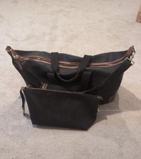 Mulberry Clipper Scotchgrain Holdall And Cosmetics Bag