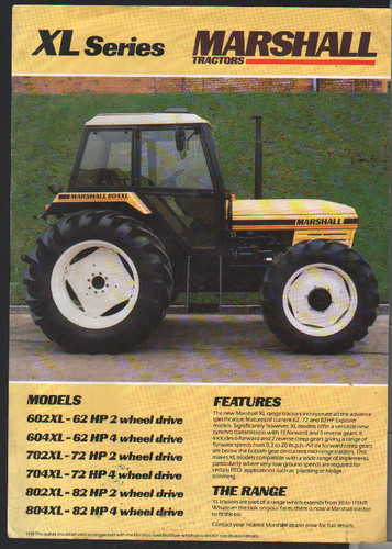 Marshall series tractors - "xl,