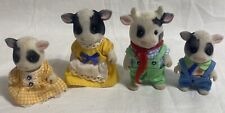 Sylvanian Families Vintage Buttercup Friesian Cow Family Calico Critters 513