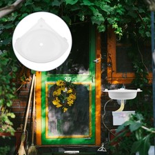  Triangular Corner Vessel Sink: 15.33X12.97in Bathroom Sink With Faucet Hole