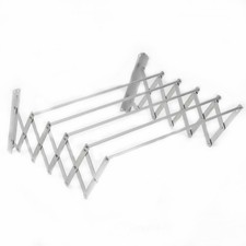 Wall Mounted Drying Rack Clothes Airer Laundry Indoor Outdoor Folding Dryer