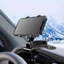 Universal 360° Clip On Dashboard Mobile Phone Holder In Car Mount Stand Cradle