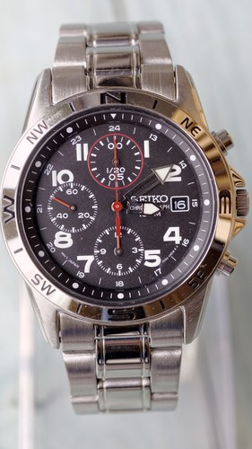 Seiko 7t92 0dx0 mens military - seiko,