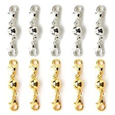 10Pcs Magnetic Clasps Strong Silver Gold Plated For Necklace Jewelry Making