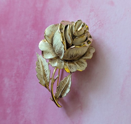 Signed jewelcraft rose - rose, flower