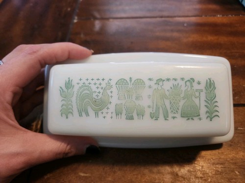 Pyrex amish butterprint butter - pyrex,