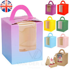 VDL Single Cupcake Boxes Cake Boxes Wedding Party Gift Boxes 11 colours