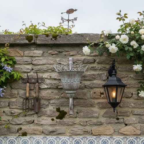 Vintage metal wall planter - wall,