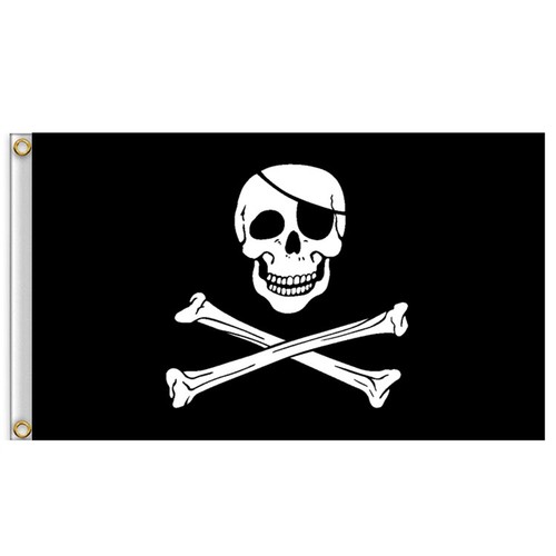 Large jolly roger - pirate, flag