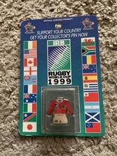 Wales Cymru WRU 1999 IRB Rugby Union World Cup Jersey Kit Collectable Pin Badge