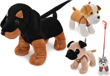 Assorted Plush Toy Dog on Lead