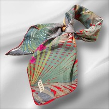 Gucci Old Gucci Vintage Silk Scarf Elephant Botanical Print from Japan