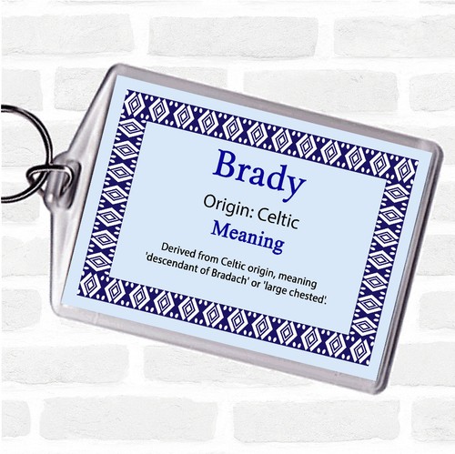 Brady name meaning bag tag - meaning,
