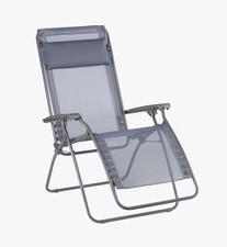 Lafuma R Clip Garden Multi-Position Sun Lounger - Ocean (Pulls/Missing Handle]