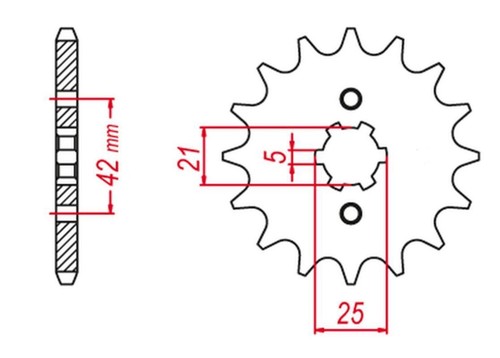 Front sprocket 569 yamaha - sprocket, 14
