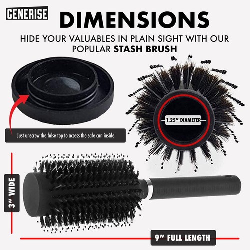 Hair brush secret stash - stash, box