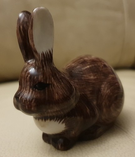 Quail pottery brown bunny - pottery,