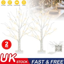 2X Christmas LED Twig Birch