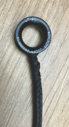 Dyneema spliced rope with low - with,