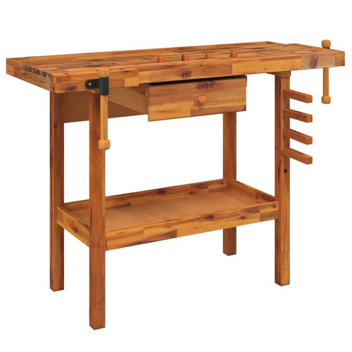 Workbench with drawer and vice - with,