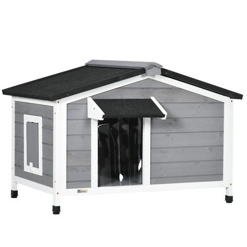 Pawhut wooden dog kennel - pawhut,
