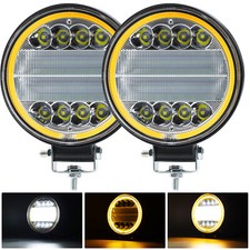 Pair 4" Amber- DRL Spot Flood